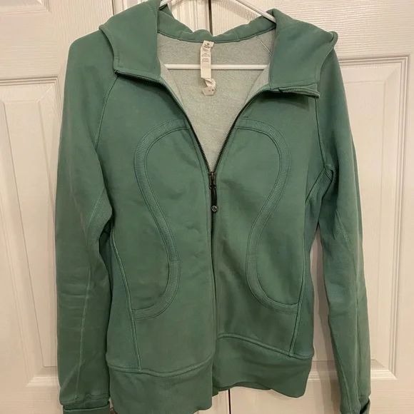 LULULEMON Scuba Hoodie II in Vintage Green Sz 8 - NWOT!! - Picture 11 of 12